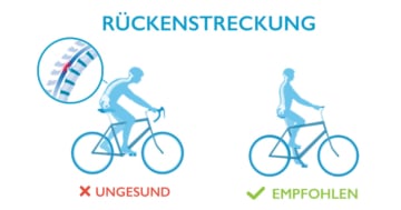 Bandscheibenvorfall – die richtige Position beim Fahrradfahren ist wichtig