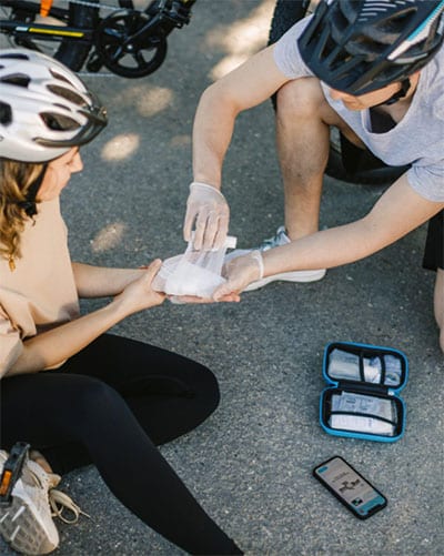 PocDoc Erstversorgung beim Radfahren