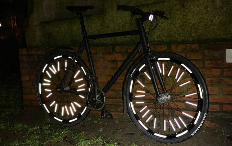 Reflektoren Fahrrad Vorder und Hinterrad Katzenaugen und  Speichenreflektoren