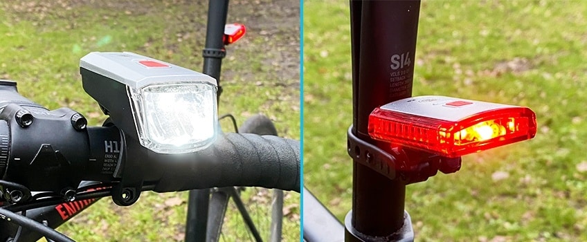 Jo113nye Kit LED Fahrradlampe für Fahrrad Rücklicht wasserdicht rostfrei