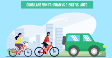 Vorschaubild des Artikels Ökobilanz Fahrrad, E-Bike und Auto im Vergleich